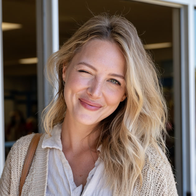 Woman Winking